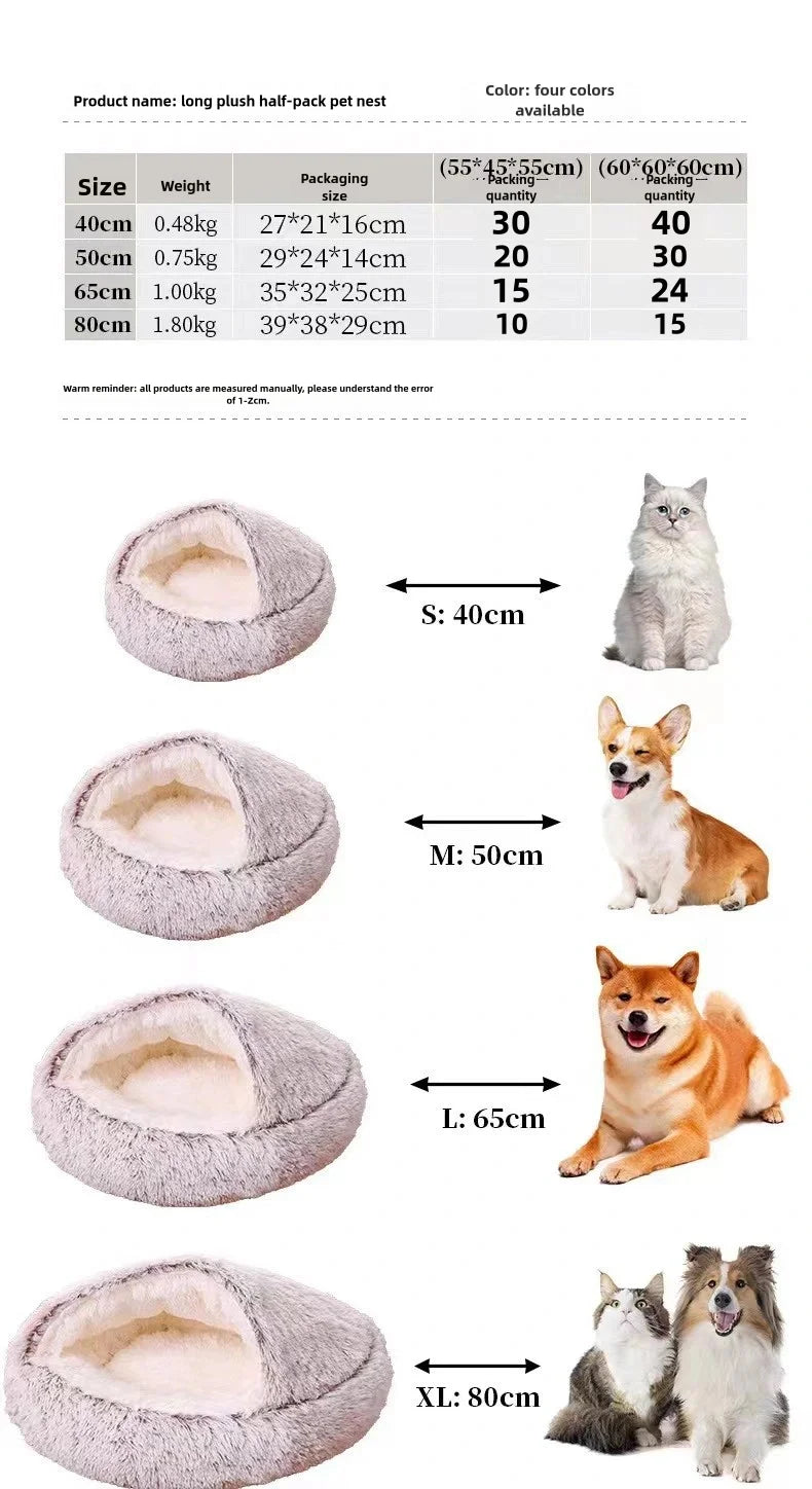 Autumn & Winter Plush Pet Nest