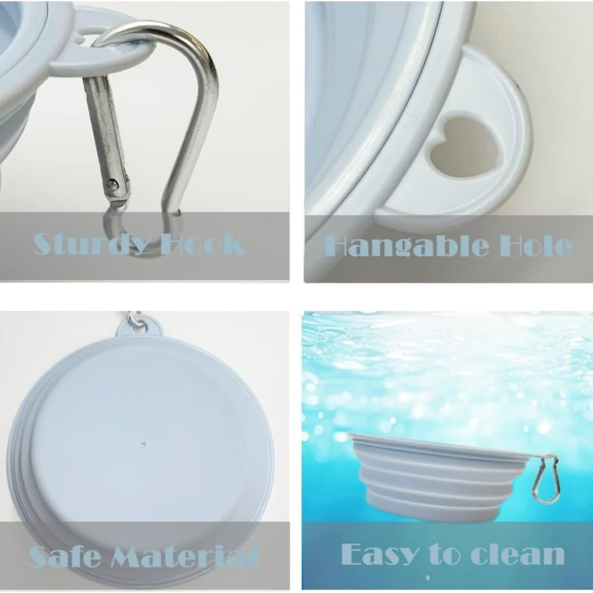 Collapsible Pet Silicone Bowls