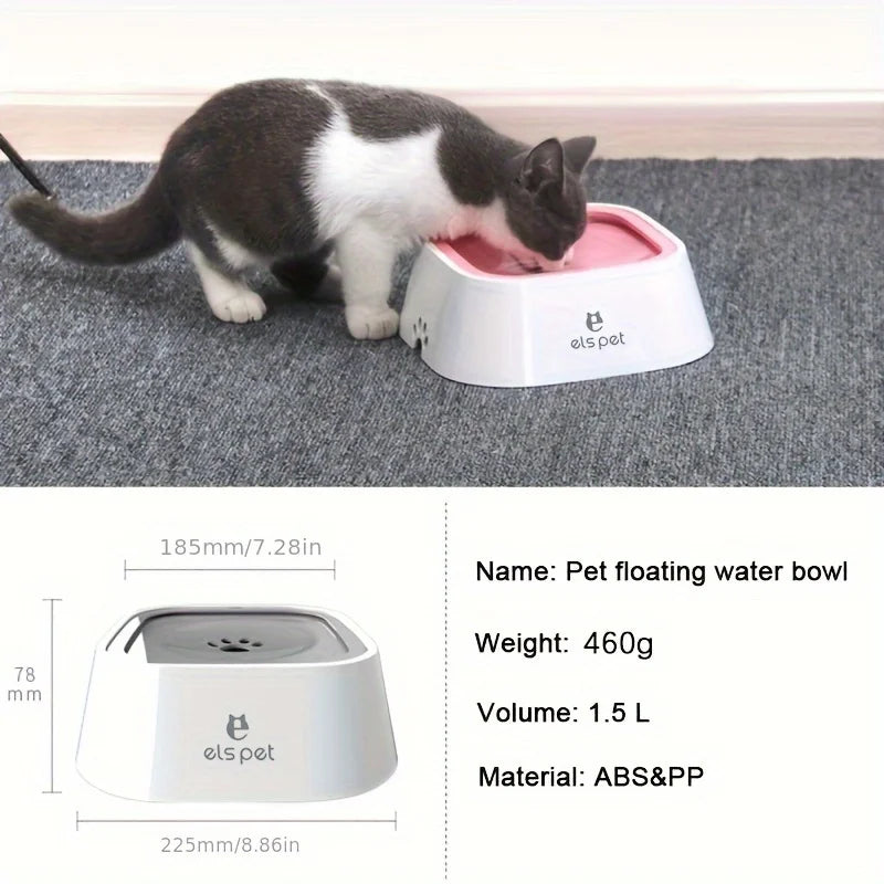 No-Spill Slow Feeder Water Bowl