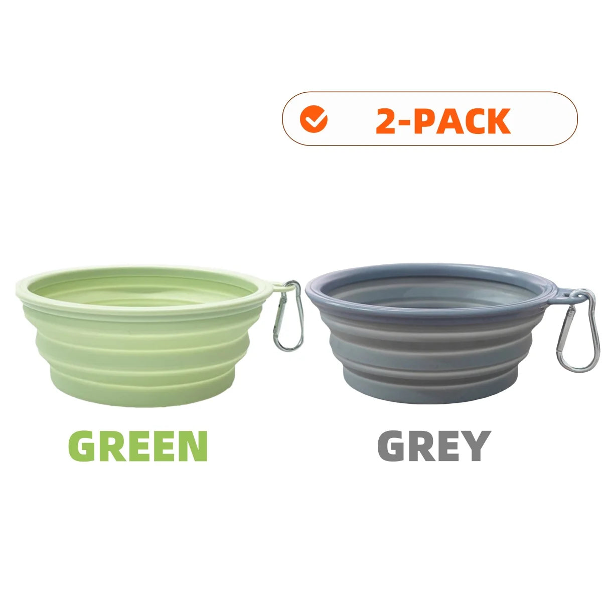Collapsible Pet Silicone Bowls