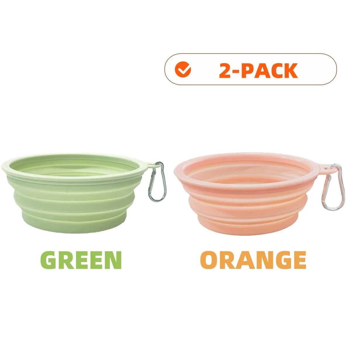 Collapsible Pet Silicone Bowls