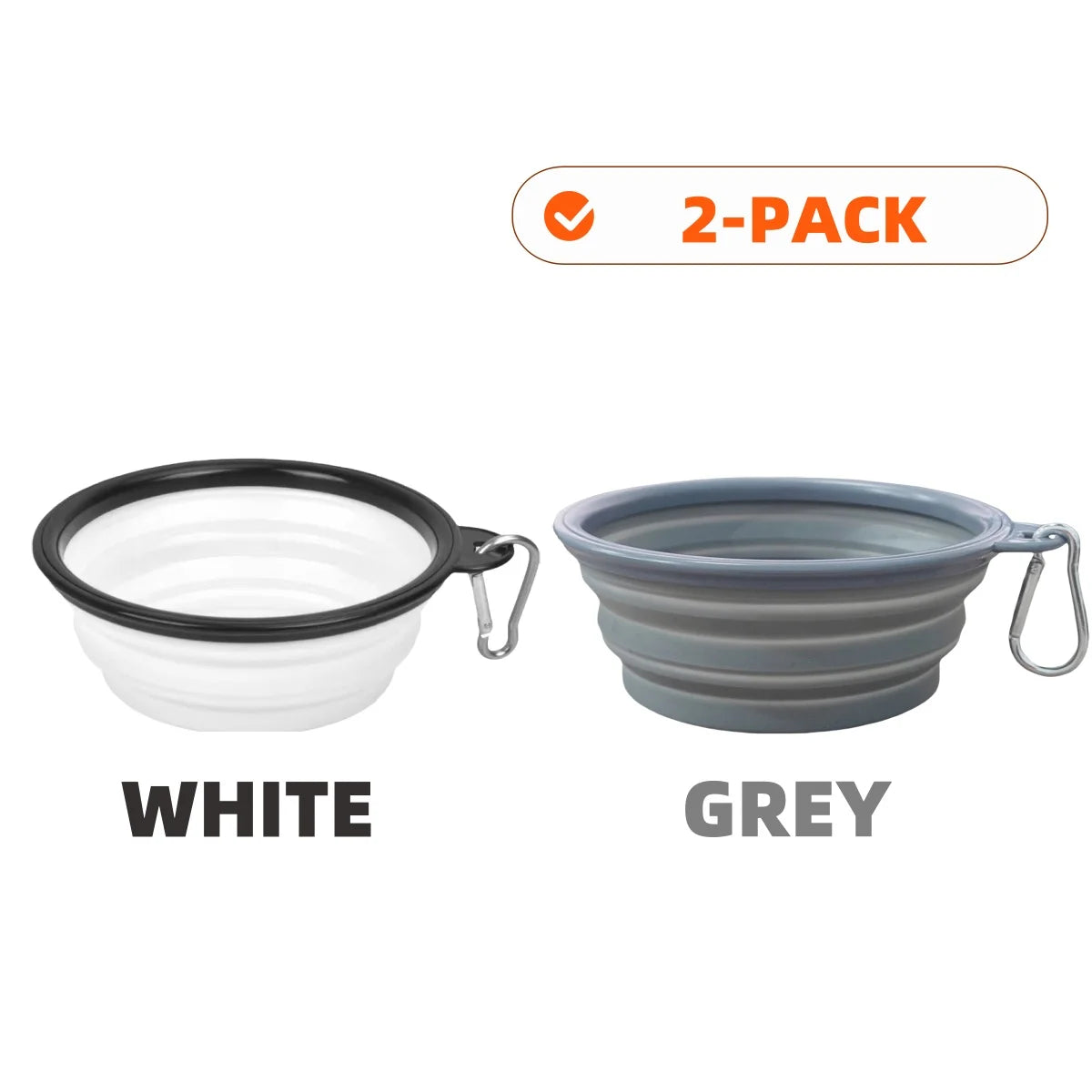 Collapsible Pet Silicone Bowls