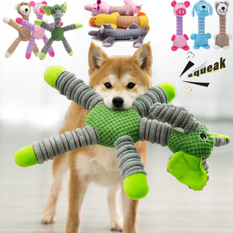 Indestructible Squeaky Plush Toy