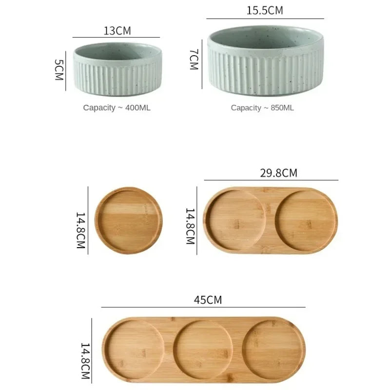 Nordic Ceramic Pet Bowls