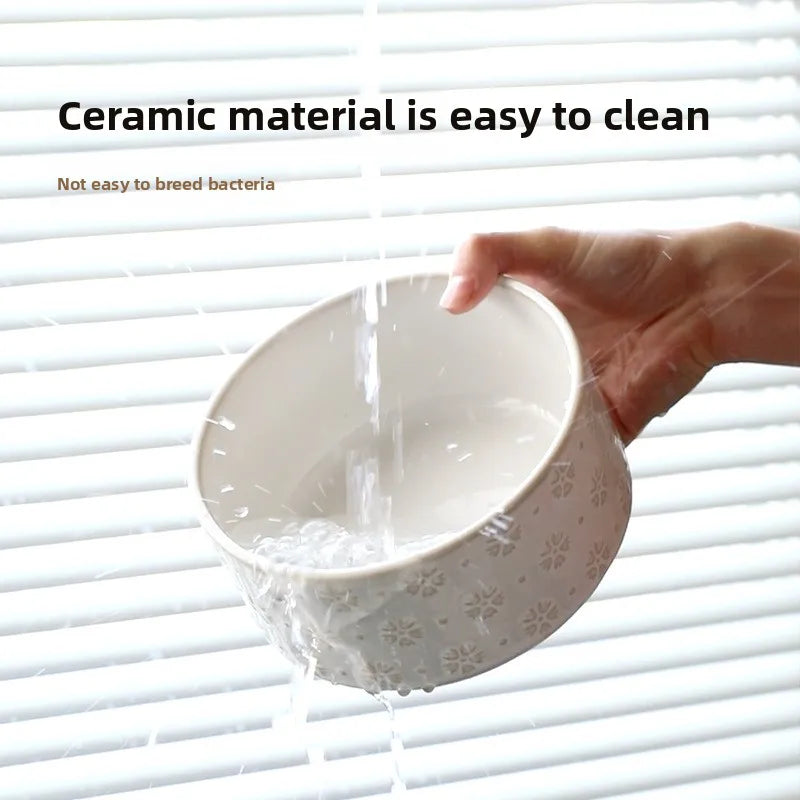 Double Ceramic Elevated Dog Bowls