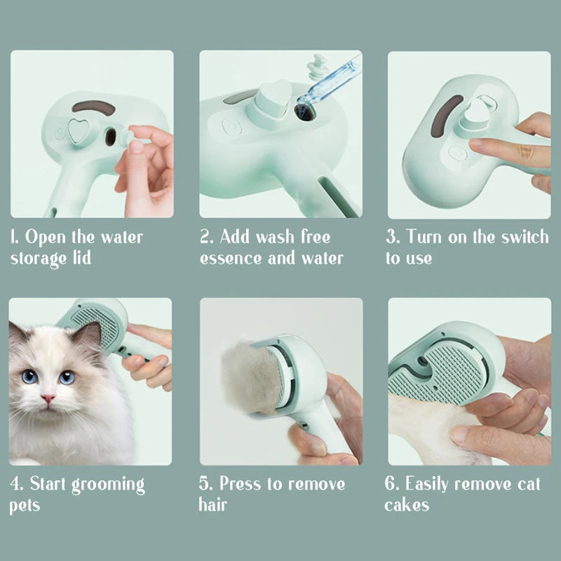 Pet Steam Massage Comb