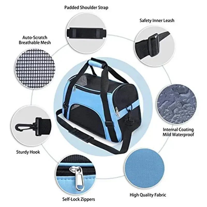 Four-Sided Breathable Mesh Pet Bag