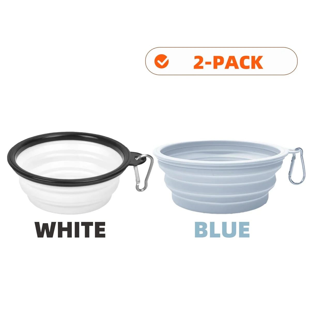 Collapsible Pet Silicone Bowls