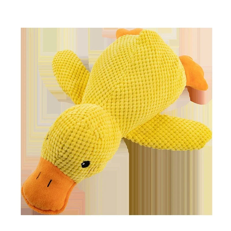 Plush Sleeping Duck Dog Toy