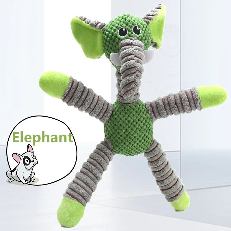 Indestructible Squeaky Plush Toy