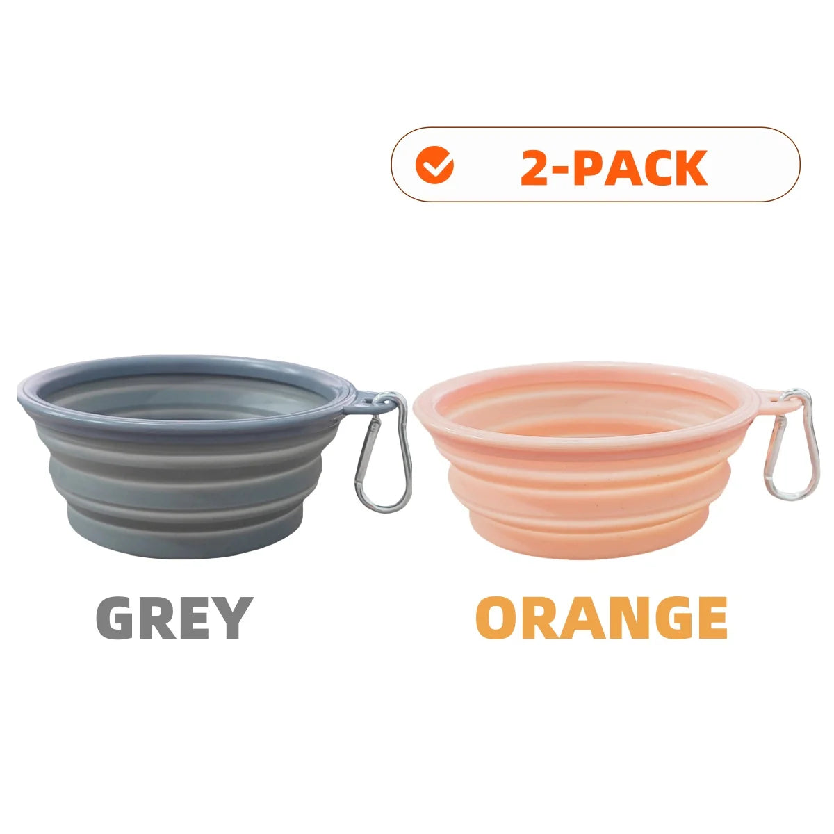Collapsible Pet Silicone Bowls