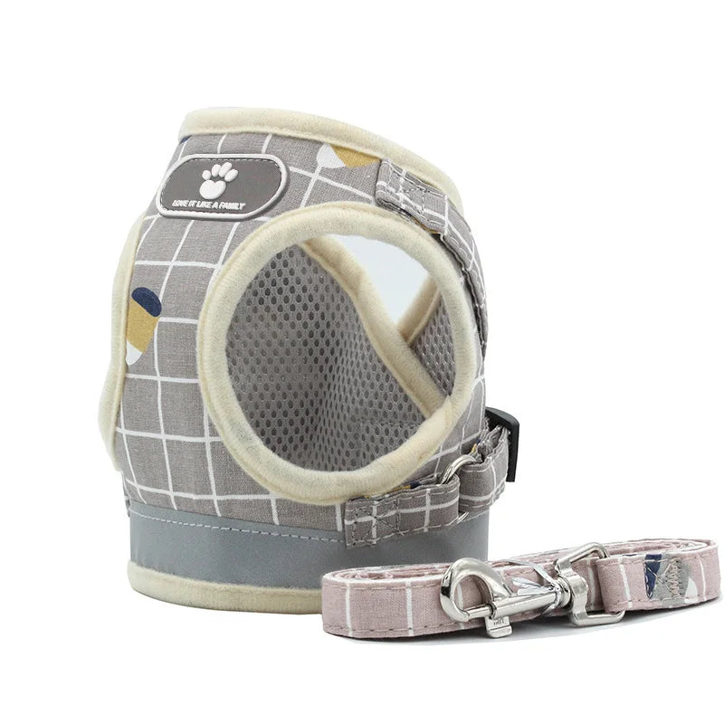 Adjustable Nylon Dog Harness & Leash Set