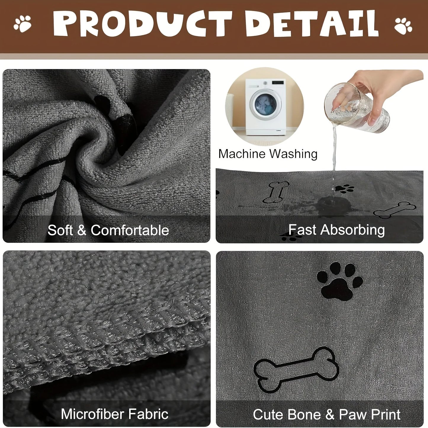Microfiber Quick-Drying Pet Towel