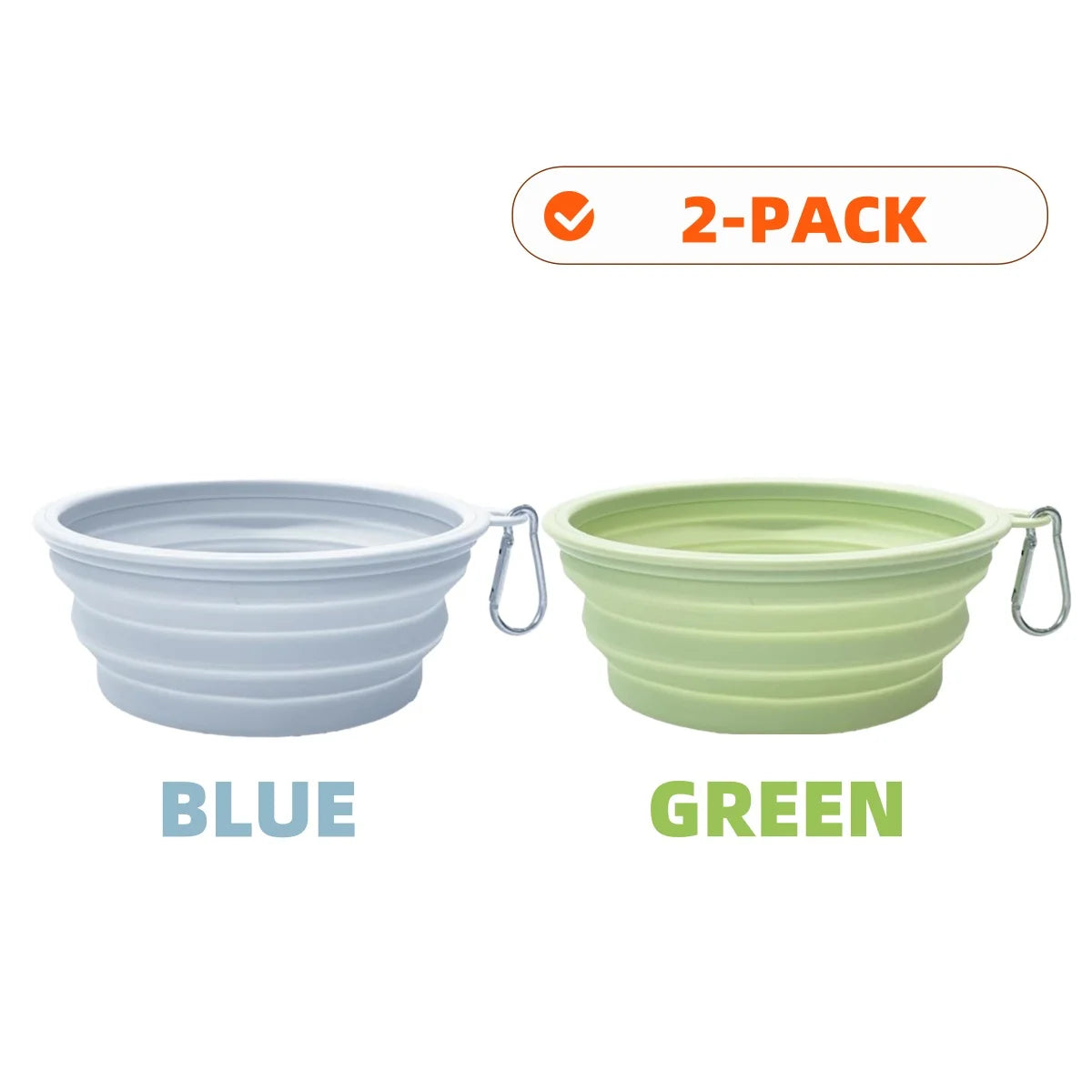Collapsible Pet Silicone Bowls