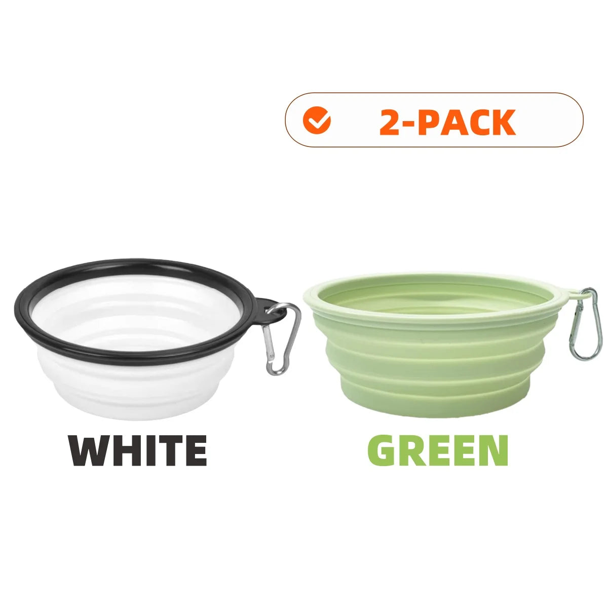 Collapsible Pet Silicone Bowls