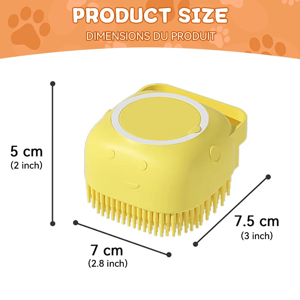 Dog Bathing Brush & Shampoo Dispenser