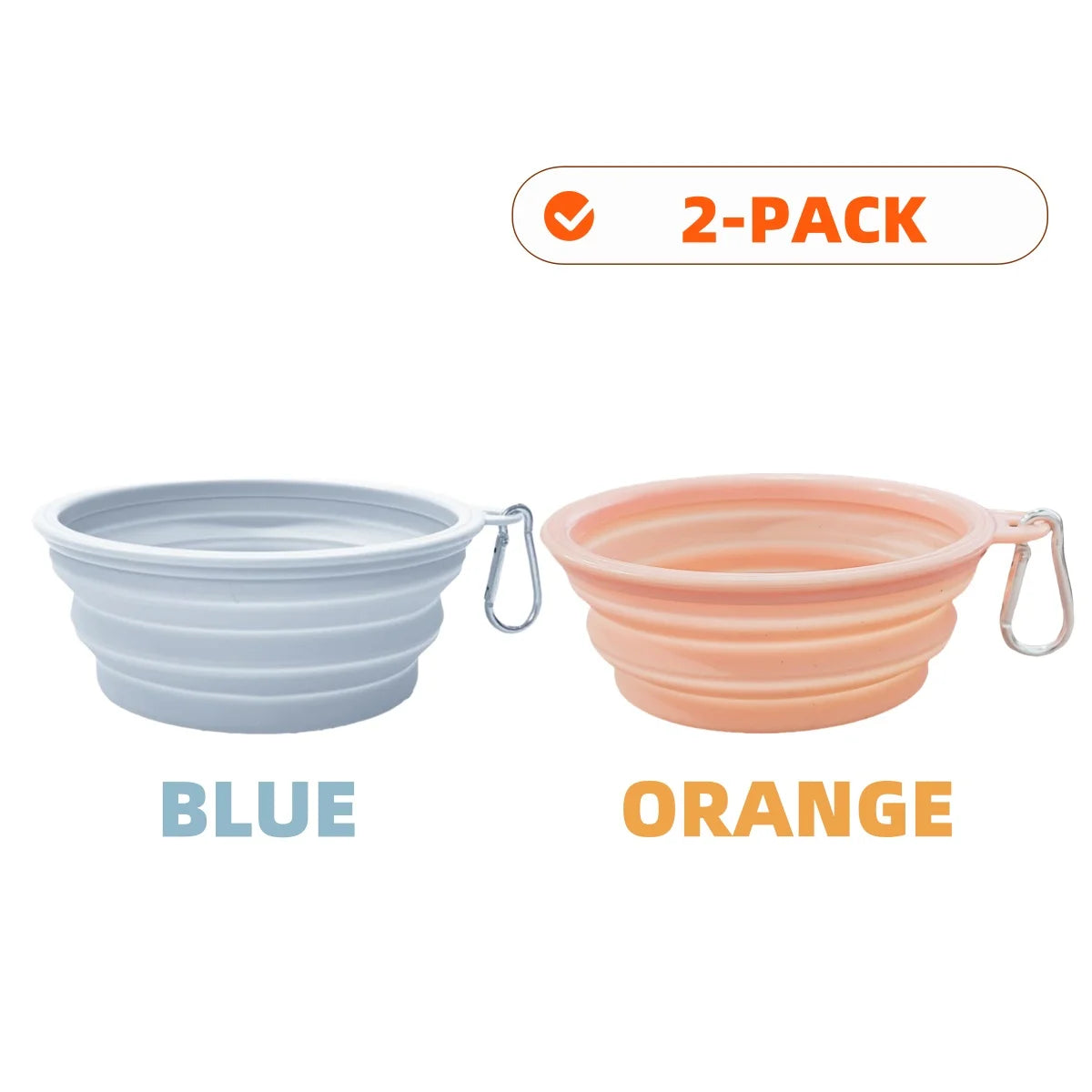 Collapsible Pet Silicone Bowls