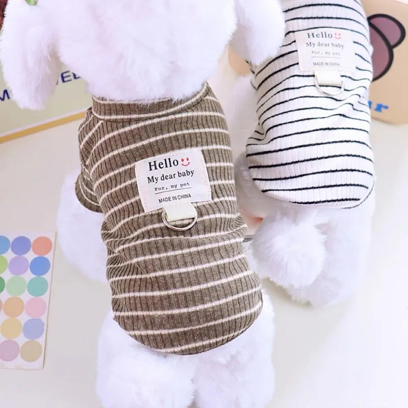 Summer Striped Pet Vest