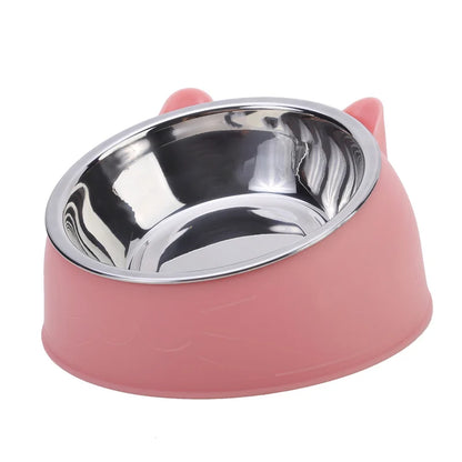 Tilted Non-Slip Pet Bowl
