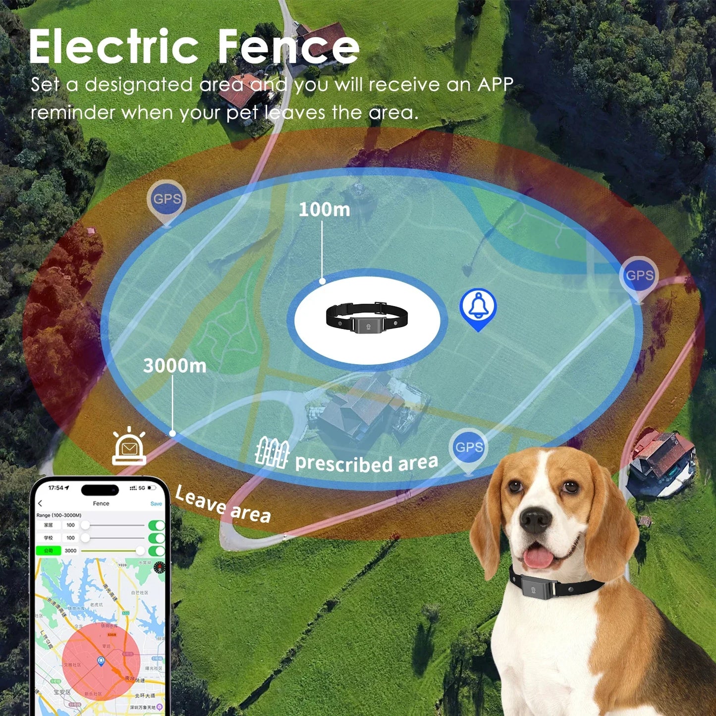 4G GPS Pet Tracker Collar