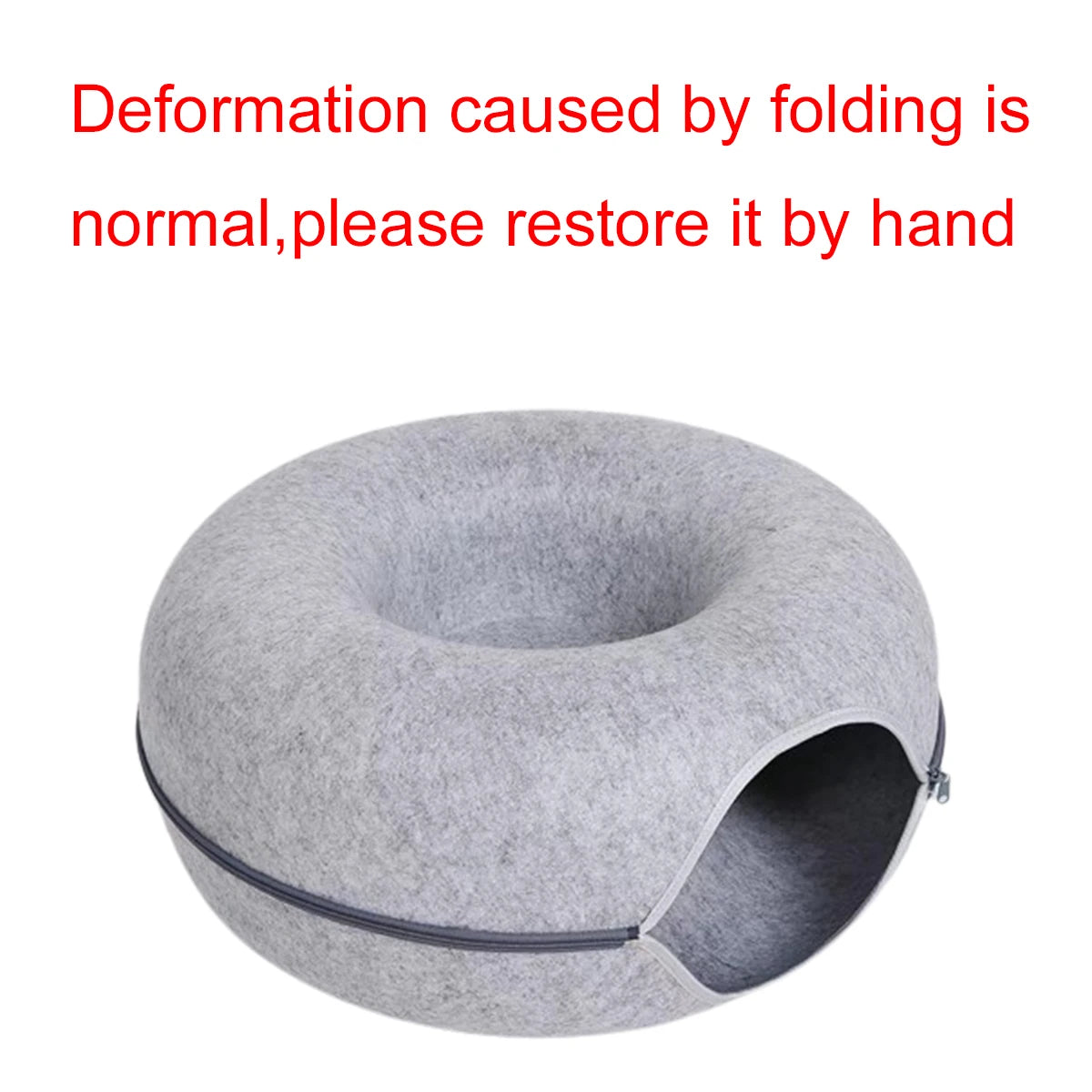 Felt Donut Bed & Tunnel