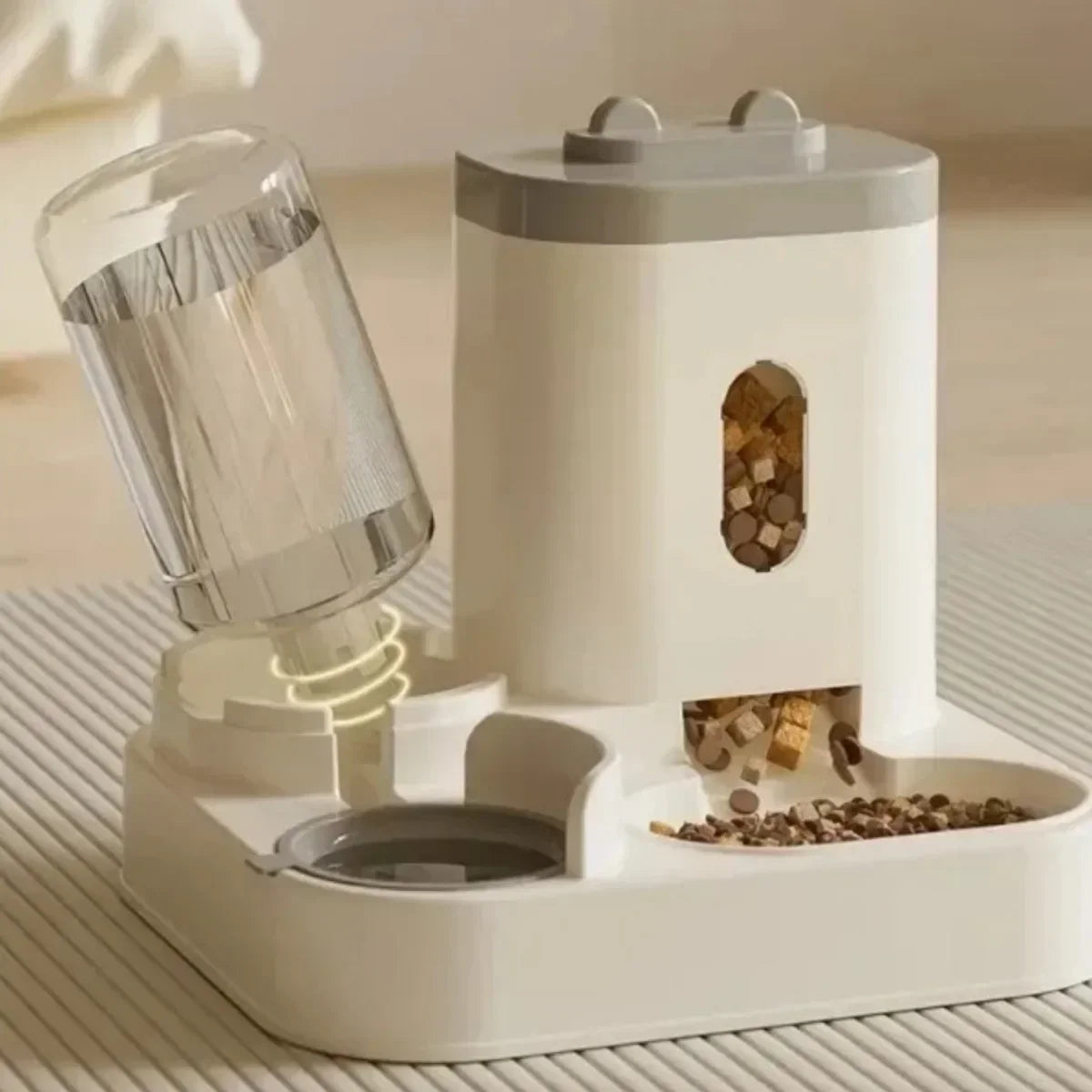 Automatic Feeder & Water Fountain Combo