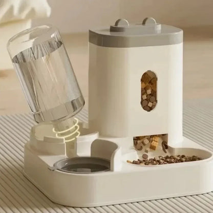 Automatic Feeder & Water Fountain Combo