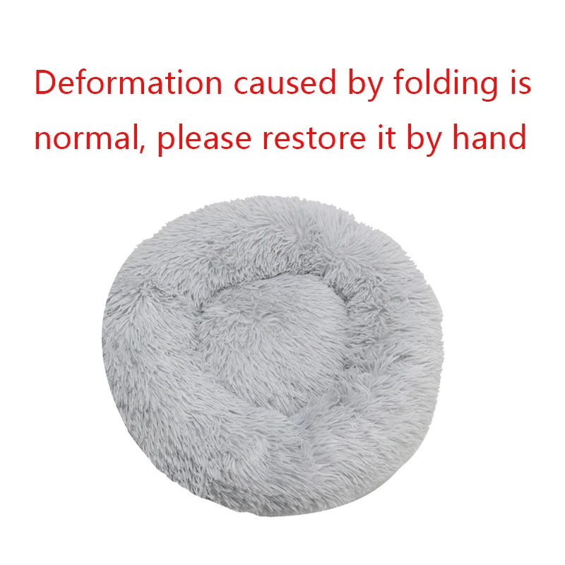 Round Plush Pet Bed