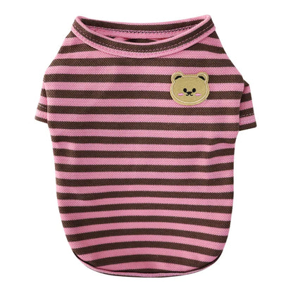 Summer Striped Pet Vest