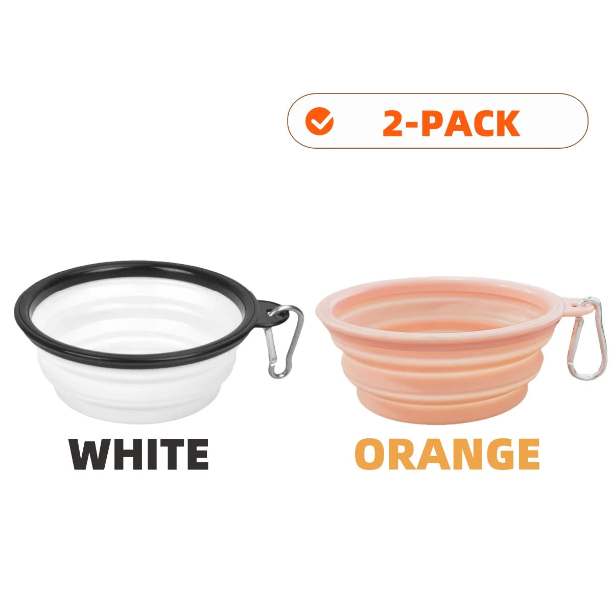 Collapsible Pet Silicone Bowls