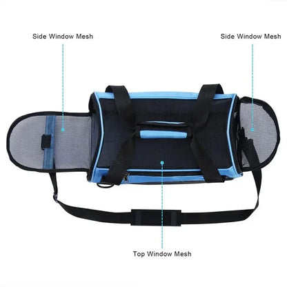 Four-Sided Breathable Mesh Pet Bag