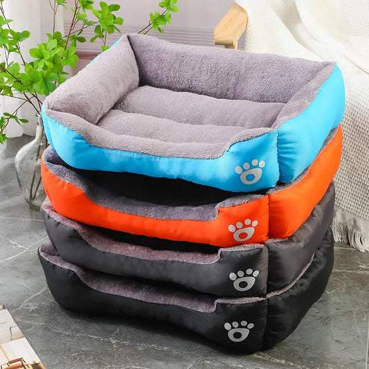 Color Square Winter Pet Bed