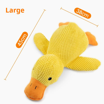 Plush Sleeping Duck Dog Toy