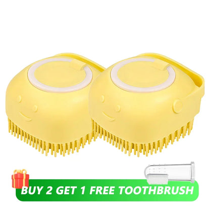 Dog Bathing Brush & Shampoo Dispenser