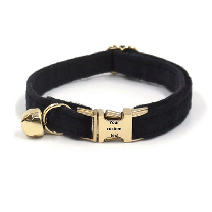 Customized Velvet Cat & Puppy Collar