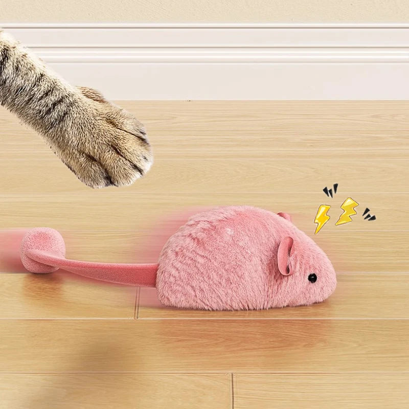 Interactive Plush Mouse Cat Toys