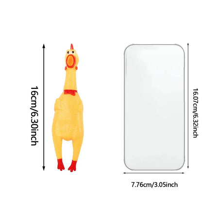 Small Screaming Chicken Dog Toy