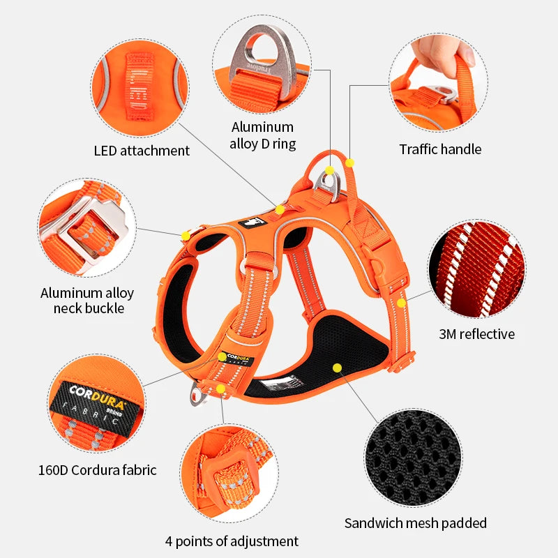 Pull Reflective Dog Harness