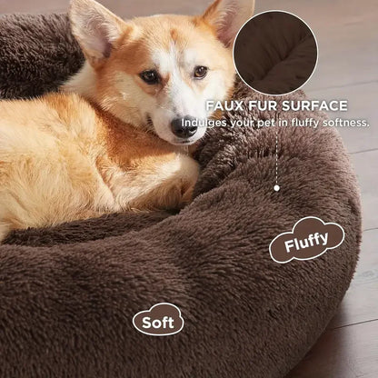 Round Plush Pet Bed