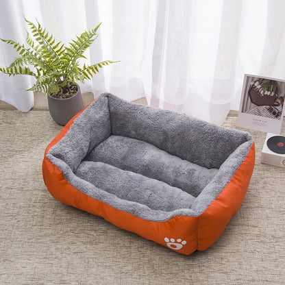Color Square Winter Pet Bed