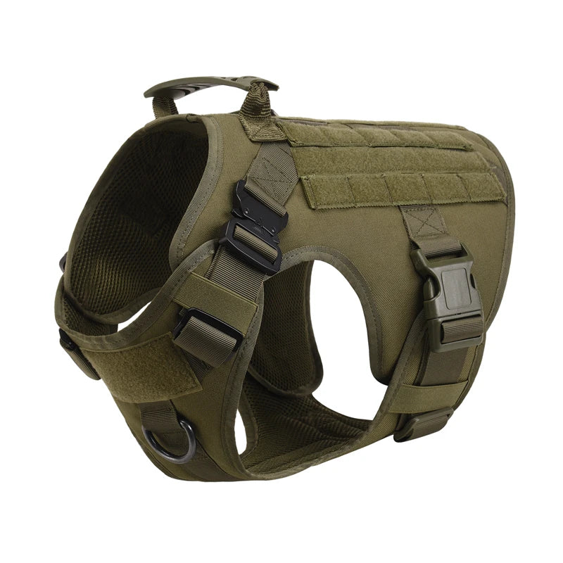 Tactical Military Vest Harness and Leash Set