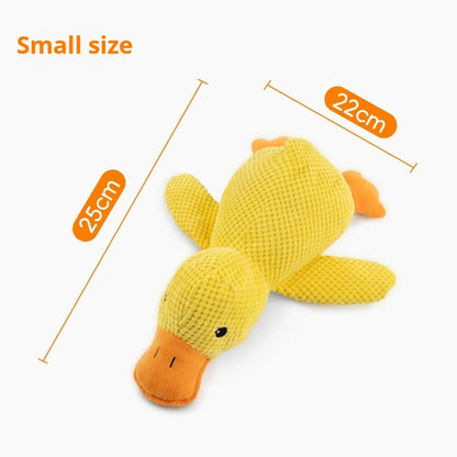 Plush Sleeping Duck Dog Toy