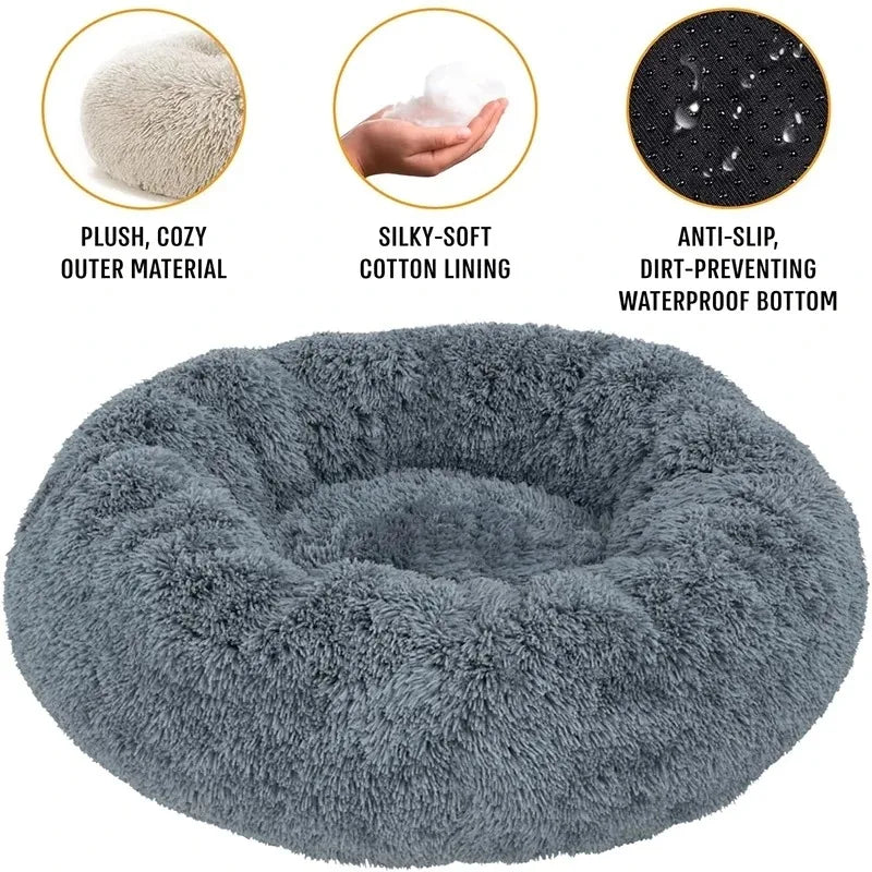 Round Plush Pet Bed
