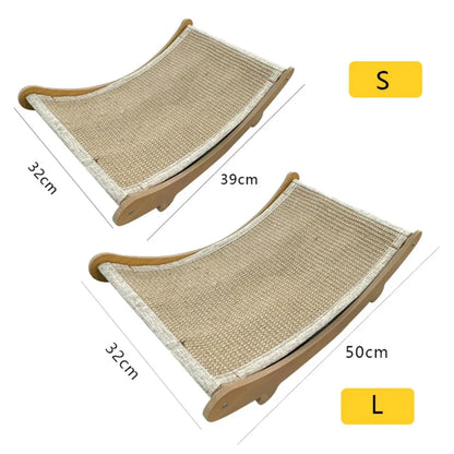 Wooden Cat Scratching Bed