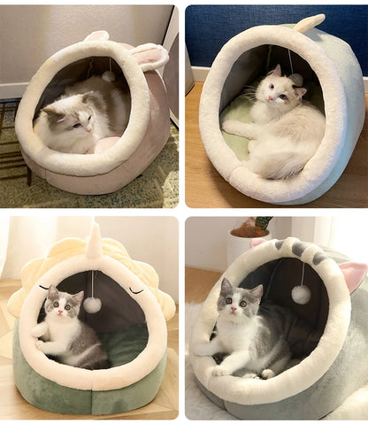 Cartoon-Inspired Deep Sleep Pet Bed