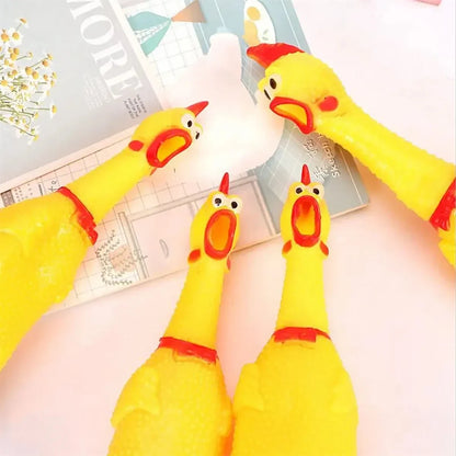 Small Screaming Chicken Dog Toy