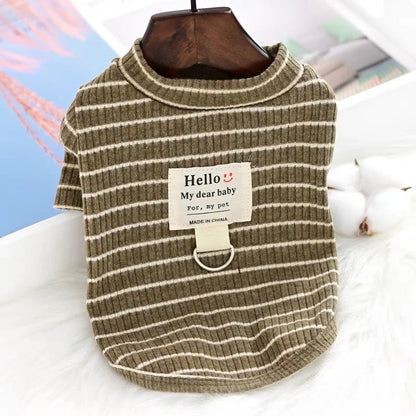 Summer Striped Pet Vest