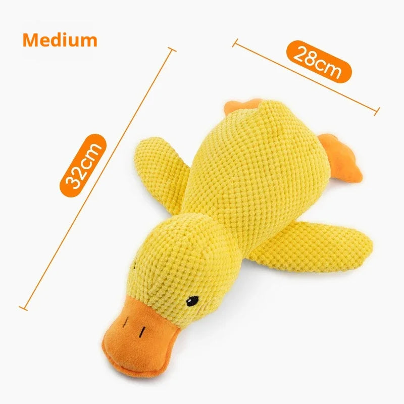Plush Sleeping Duck Dog Toy