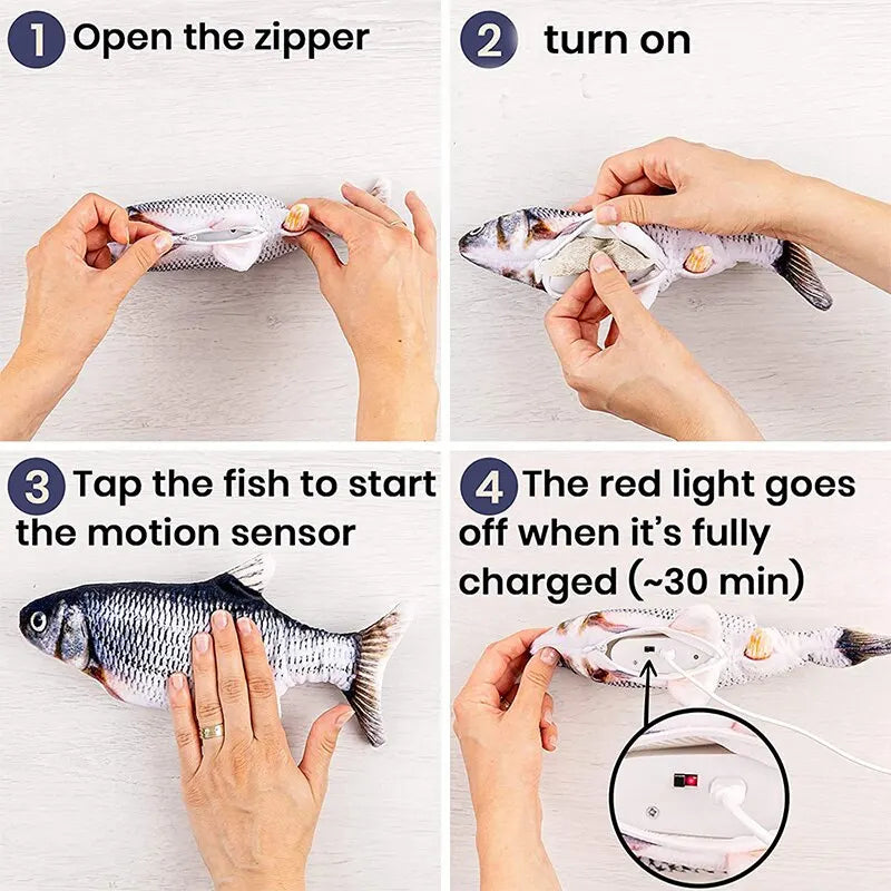 Electric Floppy Fish Toy