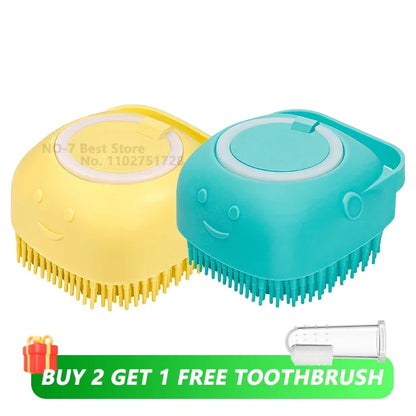 Dog Bathing Brush & Shampoo Dispenser